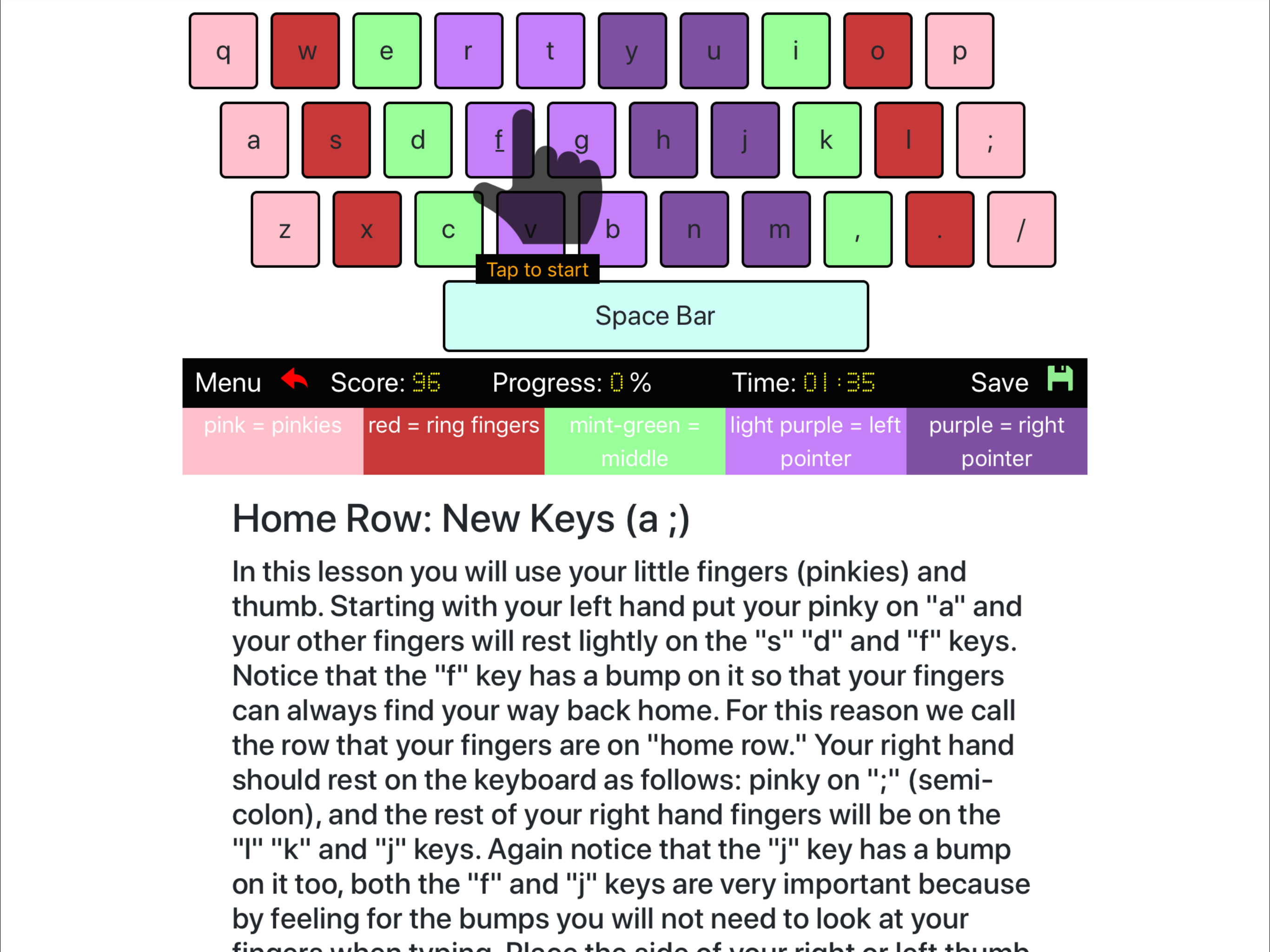 tkeyboard typing class